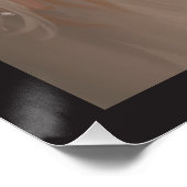 毛の乱れた茶色の絵画馬 ポスター (コーナー)