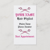 毛の付属のスカル及びはさみ 予約カード (裏面)