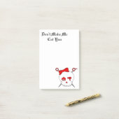 毛の付属のスカル及びはさみ(赤い) ポストイット (デスク上)