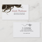 毛の名刺 名刺 (正面/裏面)