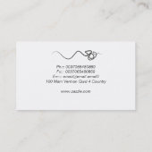 毛の名刺 名刺 (裏面)