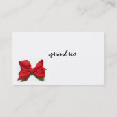 毛の弓名刺 名刺 (裏面)