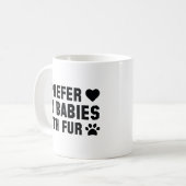 毛の生えたベビーが好い コーヒーマグカップ (正面左)