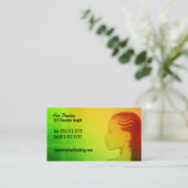 毛の組みひも機の名刺 名刺 (スタンド正面)