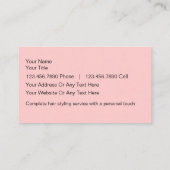 毛の美しいの名刺 名刺 (裏面)