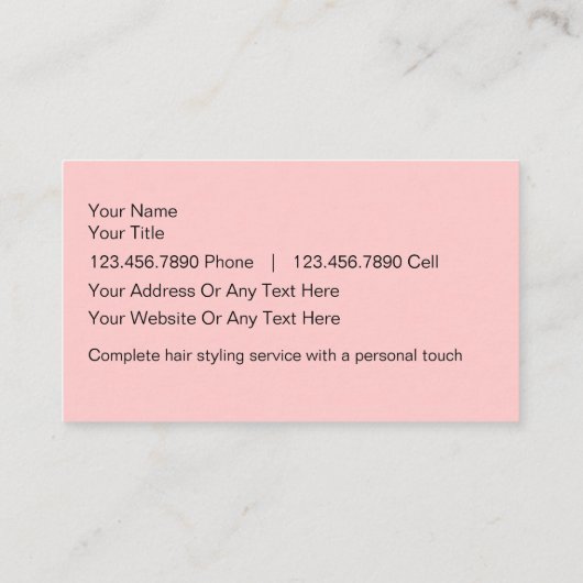 毛の美しいの名刺 名刺 (裏面)