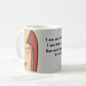 毛の芸術 コーヒーマグカップ (正面左)