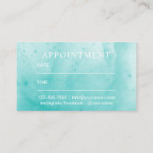 毛は水彩画のアポイントメントを切りましたり及び羽をつけます 予約カード (裏面)