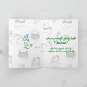 毛むくじゃらの小さなクリスマスをお楽しみください! シーズンカード (内部)