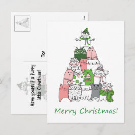 毛むくじゃらの小さなクリスマスをお楽しみください! シーズンポストカード