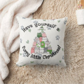 毛むくじゃらの小さなクリスマス クッション (ブランケット)
