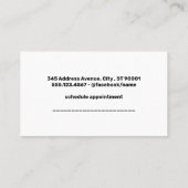 毛むくじゃらの犬 |グルーミングツール |グリッタースパークル 予約カード (裏面)