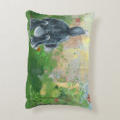 毛むくじゃらの羊犬 アクセントクッション (裏面(縦))