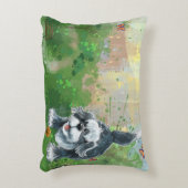 毛むくじゃらの羊犬 アクセントクッション (正面(垂直))