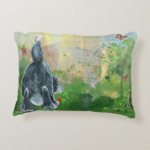 毛むくじゃらの羊犬 アクセントクッション (裏面)