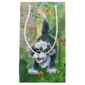 毛むくじゃらの羊犬 スモールペーパーバッグ (正面)