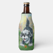 毛むくじゃらの羊犬 ボトルクーラー (ボトル正面)