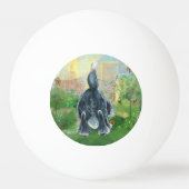 毛むくじゃらの羊犬 卓球ボール (裏面)