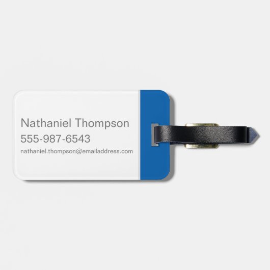 毛むくじゃらの「ゾインクス!」 グラフィック ラゲッジタグ (裏面横)