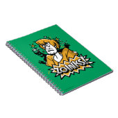 毛むくじゃらの「ゾインクス!」 ハーフトーングラフィックス ノートブック (右側)