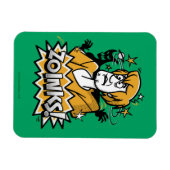 毛むくじゃらの「ゾインクス!」 ハーフトーングラフィックス マグネット (横)