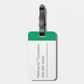 毛むくじゃらの「ゾインクス！」 ハーフトーングラフィックス ラゲッジタグ (裏面縦)