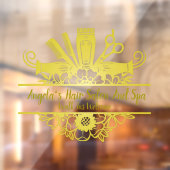 毛カスタマイズサロン及びスパ金ゴールド色 ウィンドウサイン (シート2)