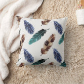 毛カラフル部質感 クッション (ブランケット)