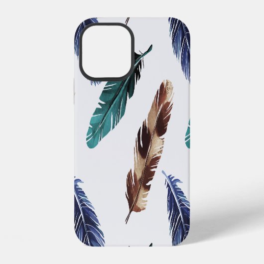 毛カラフル部質感 iPhoneケース (裏面)