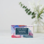 毛スタイリッシュ毛及びメイクアップ水彩フローラ業 名刺 (スタンド正面)