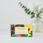 毛スタイリッシュ毛及びメイクアップ水彩フローラ業 名刺 (スタンド正面)