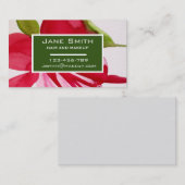 毛スタイリッシュ毛及びメイクアップ水彩フローラ業 名刺 (正面/裏面)