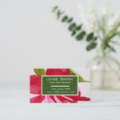 毛スタイリッシュ毛及びメイクアップ水彩フローラ業 名刺 (スタンド正面)