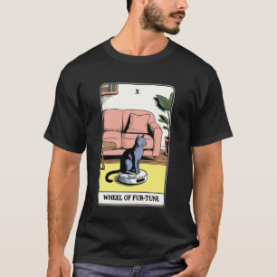 毛並みのタロットカード猫ロボット掃除機 クリーン Tシャツ