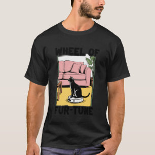 毛並みの宝くじ猫ジョークロボット掃除機 カ Tシャツ