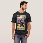 毛並みの輪のタロットカード 猫 ロボット掃除機 クリーン Tシャツ (正面フル)