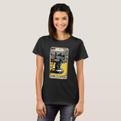 毛並みの輪のタロットカード 猫 ロボット掃除機 クリーン Tシャツ (正面フル)