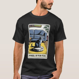 毛並みの運勢ロボット掃除機 楽しいタロット Tシャツ