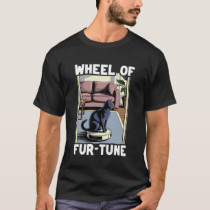 毛並運勢 猫ジョーク ロボット掃除機 カ Tシャツ