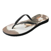 毛中国の冠のない絵画オリジナル犬術 ビーチサンダル (アングル)