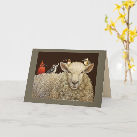 毛刈り取りカード カード (黄色い花)