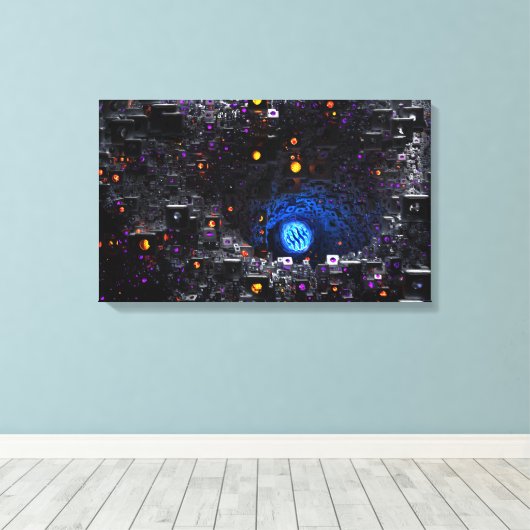 毛包 キャンバスプリント (インサイチュ (ウッドフロア))