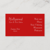 毛及びネイルのSalon_Beautyのスタイリスト 名刺 (裏面)