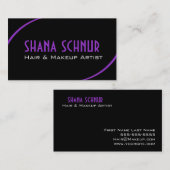 毛及び化粧の名刺 名刺 (正面/裏面)