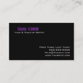 毛及び化粧の名刺 名刺 (裏面)