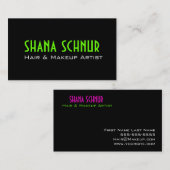 毛及び化粧の名刺 名刺 (正面/裏面)