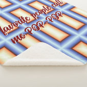 毛布お気に入りのと呼べポップ・アートのるポップ・アートの シェルパブランケット (3/4)