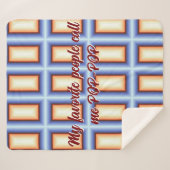 毛布お気に入りのと呼べポップ・アートのるポップ・アートの シェルパブランケット (正面(横))