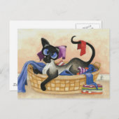 毛布お気に入りの ポストカード (正面/裏面)