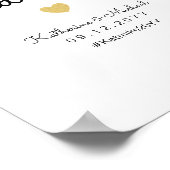 毛布か結婚ショールの好意のサインを押し上げる ポスター (角)